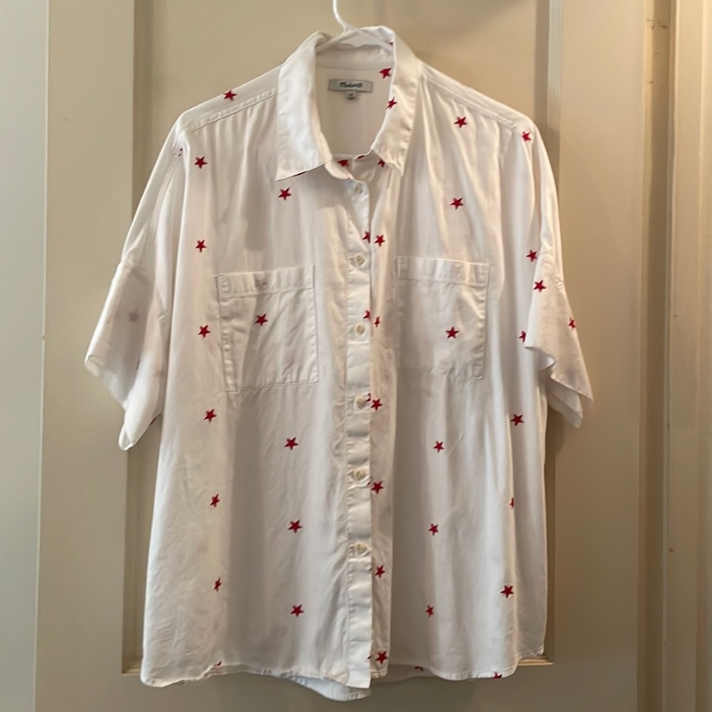 Madewell star print shirt